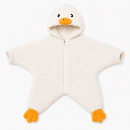 Baby Duck Suit front view with open wrist cuffs